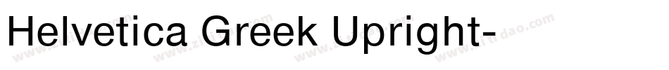 Helvetica Greek Upright字体转换